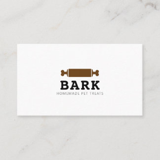 Pet dog bakery homemade dog treats shop business card