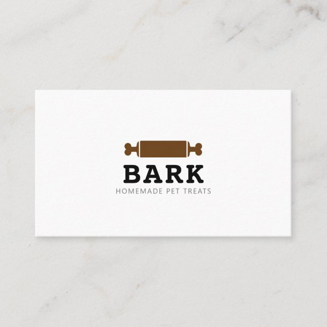 Pet dog bakery homemade dog treats shop business card (Front)