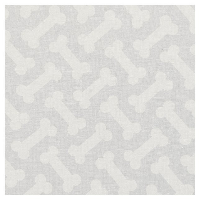 Pet Dog Bones Cute Herringbone Fabric (Close Up)