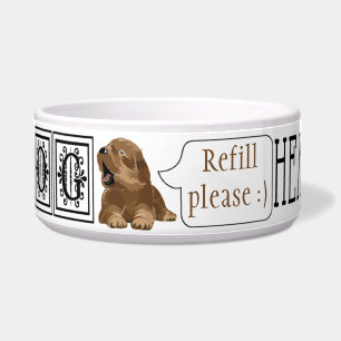 Pet DOG Bowl Large "I am dog Hear Me Roar"