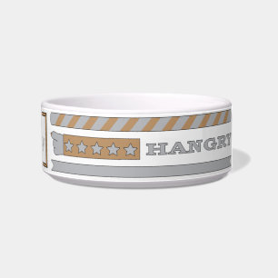 Pet DOG Bowl Medium "FEED ME HANGRY"