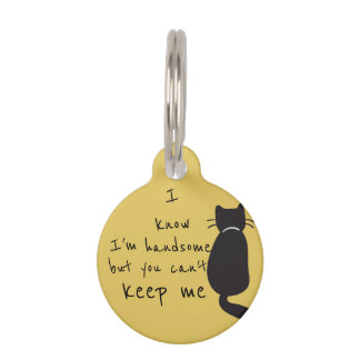 Pet Dog Cat Funny Humour Customise ID Lost Tag