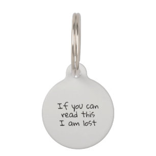 Pet Dog Cat Funny Humour Customise ID Tag
