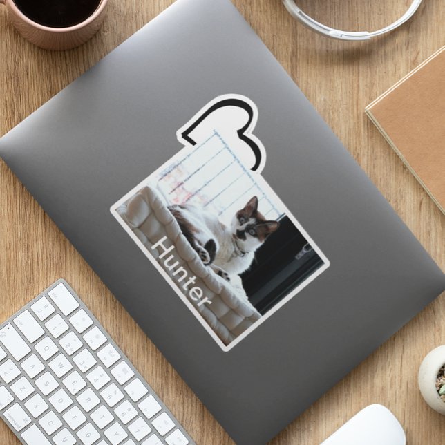 Pet Dog Cat Heart Custom Photo Template (Creator Uploaded)