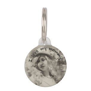 Pet Dog Cat ID Lost Mum Dad Photo Pet Tag