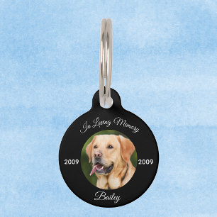 Pet Dog Cat Memorial Gift Tag Customise Name Date