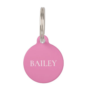 Pet Dog Cat Minimalistic Address   Tag