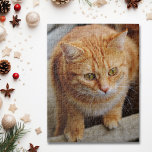 Pet Dog Cat Photo Template Fun Personalise Custom Jigsaw Puzzle<br><div class="desc">This design was created through digital art. It may be personalised by clicking the customise button and changing the colour, adding a name, initials or your favourite words. Contact me at colorflowcreations@gmail.com if you with to have this design on another product. Purchase my original abstract acrylic painting for sale at...</div>