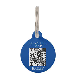 Pet Dog Cat QR Code Scan for map Address  Tag