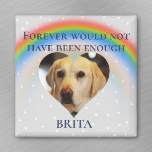 Pet Dog Cat Rainbow Bridge Photo Custom Ceramic  Magnet
