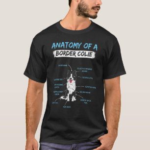 Pet Dog Definition Animal Anatomy Of Border Colie T-Shirt
