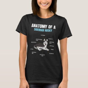   Pet Dog Definition Animal Anatomy Of Siberian Hu T-Shirt