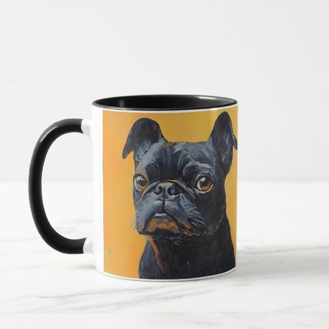 Pet Dog  Elegant Modern Custom Photo Personalised Mug (Left)