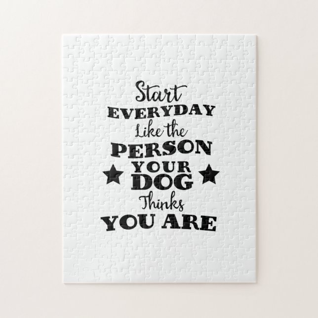 Pet Dog Funny Quote Jigsaw Puzzle (Vertical)
