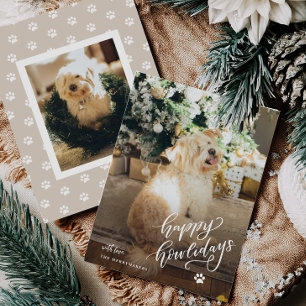 Pet Dog Happy Howlidays Holiday Photo Card