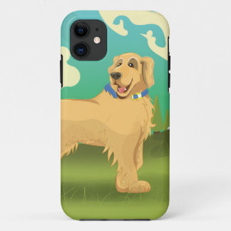 Pet Dog in the park iPhone 11 Case