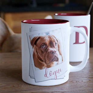 Pet Dog Instant Photo Frame Name Coffee Mug