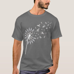 Pet Dog Lover Dog Dandelion Dog Breed Dalmatian T-Shirt