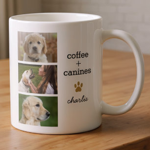 Pet Dog Lover Photo Template Typography Name Cute Coffee Mug