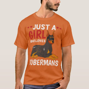 Pet Dog Lover Women Dog Owner Dog Breed Doberman T-Shirt