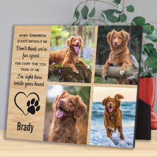 Pet Dog Memorial Gift- Sympathy Pet Loss Keepsake Plaque