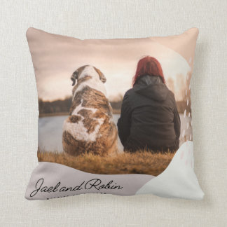 Pet Dog Memorial Keepsake Photo Collage Throw Pill Cushion