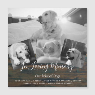 Pet Dog Memorial Photo Collage Remembrance Poem
