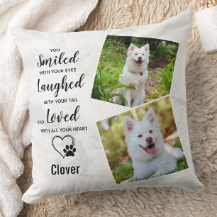 Pet Dog Memorial Sympathy Keepsake Photo Cushion