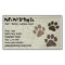 Pet Dog or Cat Paw Prints on Faux Weatherd Wood
