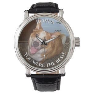 Pet Dog Photo and Name Memorial You Were the Best Watch