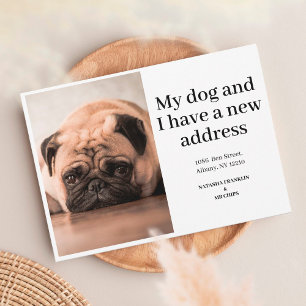 Pet Dog Photo New Address We've Moved Announcement