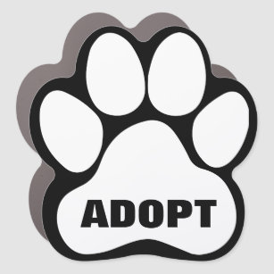 Pet Dog Puppy Adoption Personalised Car Magnet