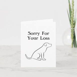 Pet Dog Sympathy  Card