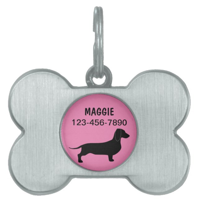 Pet Dog Tags Dachshund (Front)