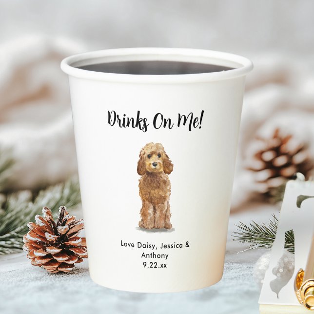 Pet Dog Wedding Paper Cups (Creator Uploaded)