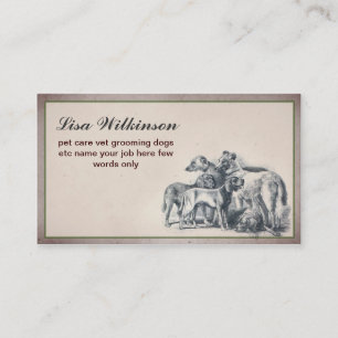 pet dogs business card