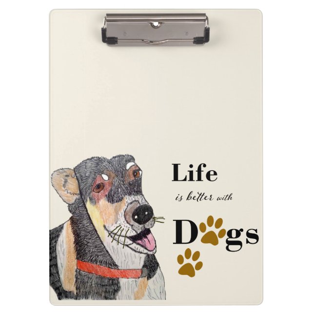 pet dogs clipboard (Front)