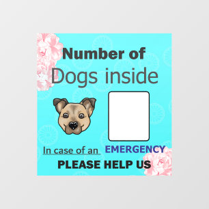 Pet Emergency Window Cling