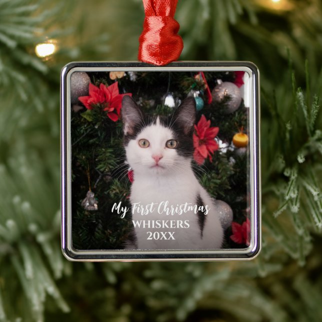 Pet First Christmas Modern  Metal Tree Decoration (Tree)