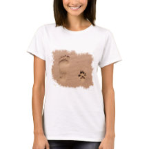 Pet & Footprint in the Sand