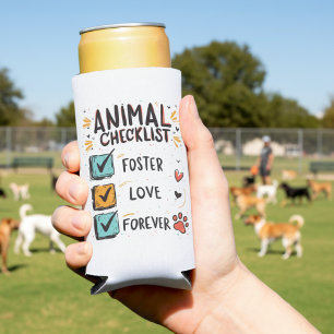 Pet Foster Checklist – Thoughtful Rescue Gift Seltzer Can Cooler