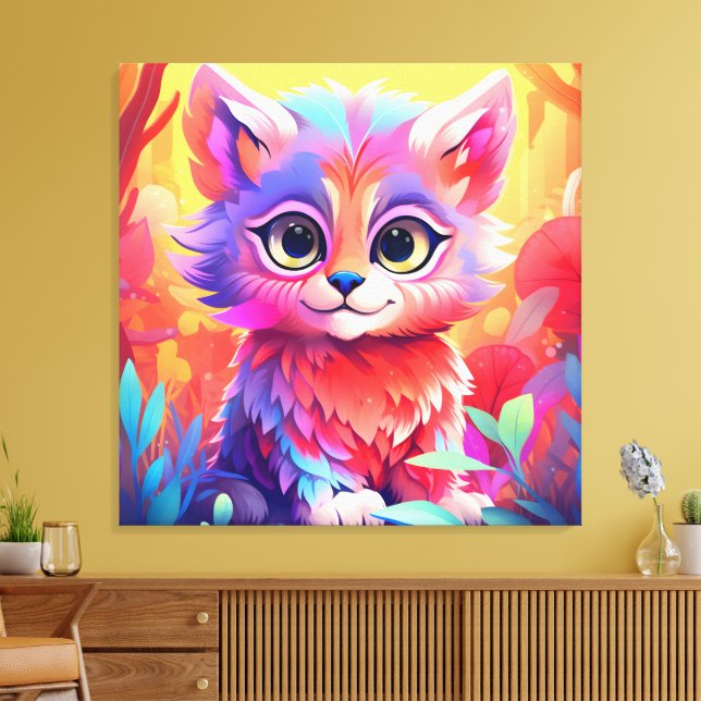 Pet Friend Canvas Print (Insitu(LivingRoom))