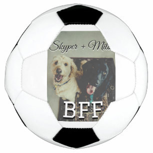 Pet friends besties add name pet photo animal love football