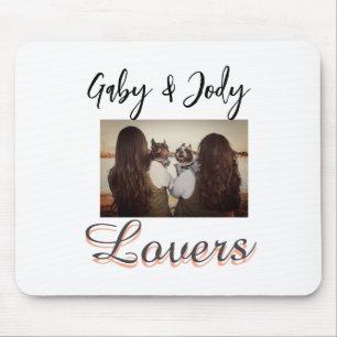 Pet friends besties add name pet photo animal love mouse mat