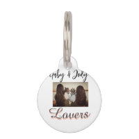 Pet friends besties add name pet photo animal love