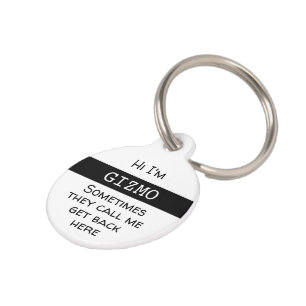 Pet Funny, Customise Tag