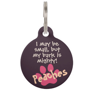Pet Funny Humour, Paws, Name, Phone Dark Purple Tag