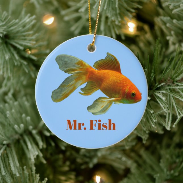 Pet Goldfish, Funny Christmas Ornament (Tree)