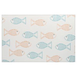 Pet Goldfish/ Koi Carp Fish Print Pattern Fabric