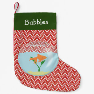 Pet Goldfish Personalised Small Christmas Stocking